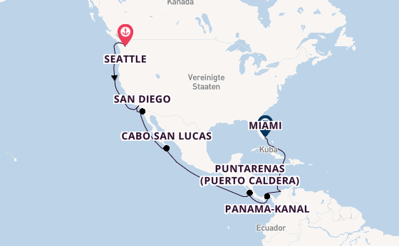 USA Westküste ab Deutschland auf der MSC Poesia