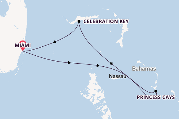 Caribbean from Miami, Florida with the Carnival Conquest