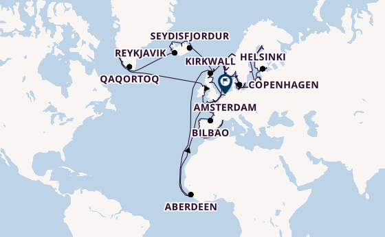 Norway from Barcelona, Spain with the Seven Seas Mariner