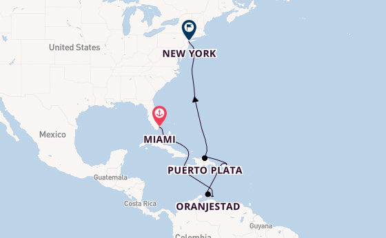 Caribbean vanaf Miami, Verenigde Staten met de Norwegian Luna