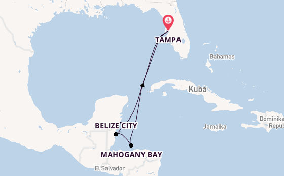 Westliche Karibik ab Tampa, Florida, USA auf der Brilliance of the Seas