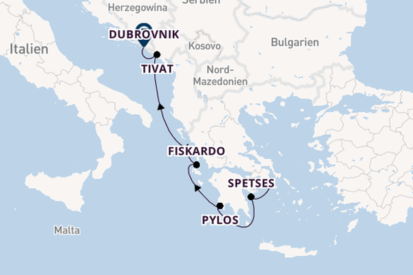 Östliches Mittelmeer ab Lavrio, Griechenland auf der Le Ponant