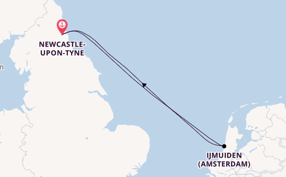 Sailing from Newcastle-upon-Tyne via Ijmuiden (Amsterdam)