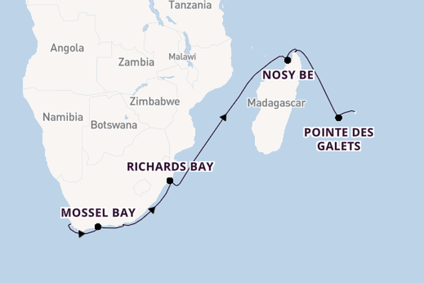 Africa from Cape Town, South Africa with the Norwegian Dawn