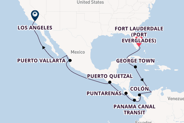 Central America from Fort Lauderdale (Port Everglades), Florida, USA with the Celebrity Summit