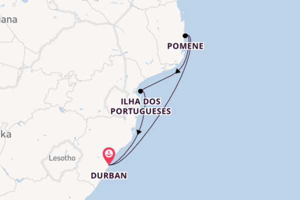 Außergewöhnliche Kreuzfahrt über Pomene ab Durban