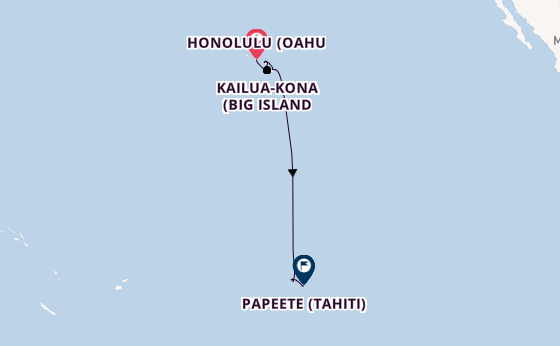 Polynesien ab Honolulu (Oahu, Hawaii) auf der Norwegian Spirit