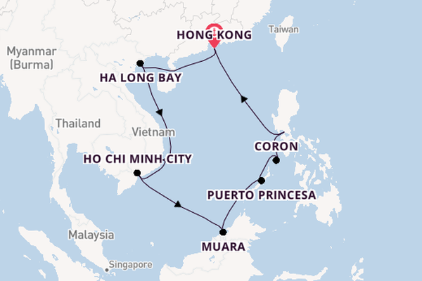 Southeast Asia from Hong Kong, China with the Seven Seas Explorer