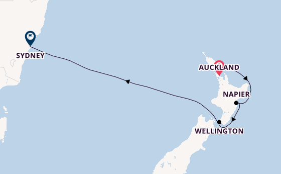 Nieuw Zeeland vanaf Auckland, Nieuw-Zeeland met de Royal Princess
