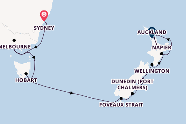Australia and New Zealand from Sydney, Australia with the Viking Orion