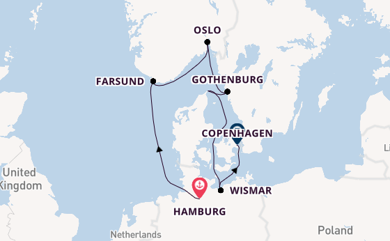 Norway from Hamburg, Germany with the Seabourn Quest