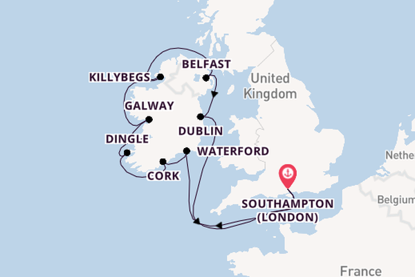 British Isles from Southampton, England with the Norwegian Dawn