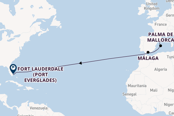 Transatlantic from Barcelona, Spain with the Legend of the seas