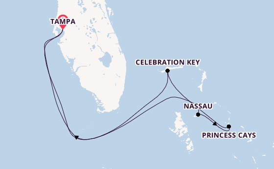 Caribbean vanaf Tampa, Verenigde Staten met de Carnival Paradise