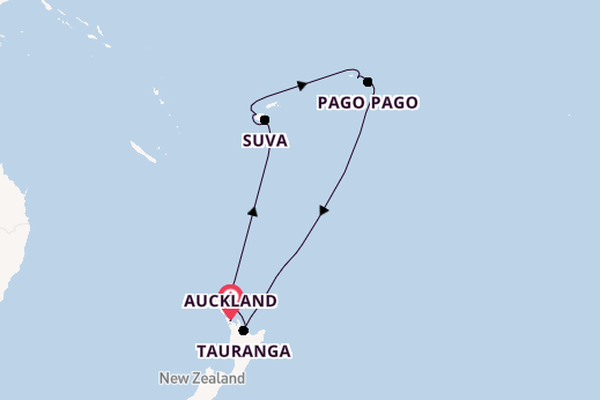 New Zealand from Auckland, New Zealand with the Celebrity Edge