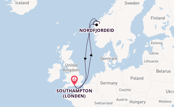 Noorwegen vanaf Southampton (Londen), Engeland met de MSC Virtuosa