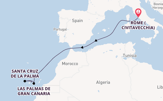 Canary Islands from United Kingdom with the MSC Fantasia