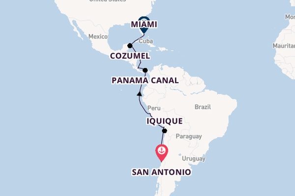 Luxury Journey Through The Americas with San Antonio & Miami Stays