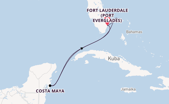 Karibik ab Fort Lauderdale (Port Everglades), USA auf der Celebrity Summit