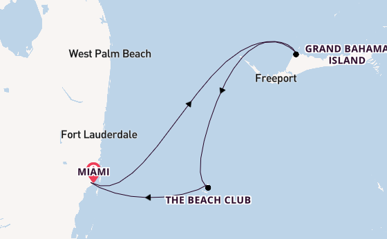 Caribbean from Miami, Florida, USA with the Scarlet Lady