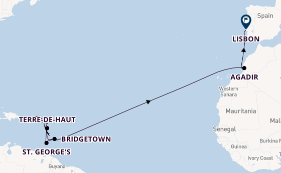 Caribbean from Bridgetown, Barbados with the Seabourn Ovation 