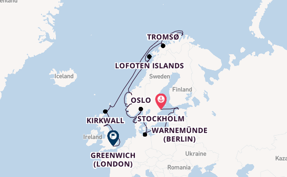 Norway from Stockholm, Sweden with the Viking Mira