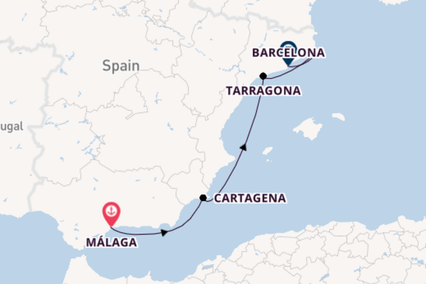 Trip with CroisiEurope from Málaga