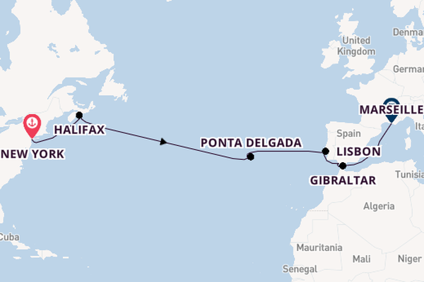 Transatlantic & Repositioning from New York with the MSC Meraviglia