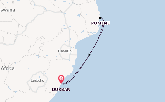 Zuid-Afrika vanaf Durban, Zuid-Afrika met de MSC Armonia