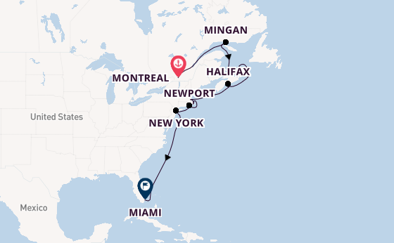 East Coast USA from Montreal, Canada with the Silver Shadow