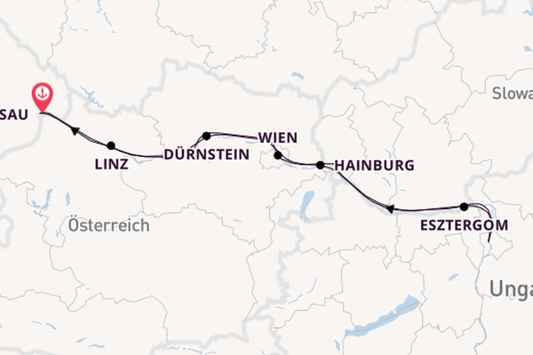 Donau ab Passau auf der Amadeus Amara