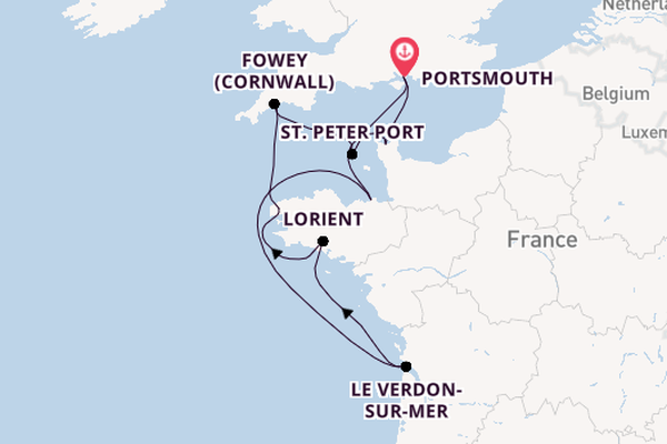 10 day cruise with the Ambition to Portsmouth