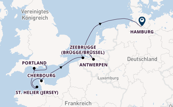Vereinigtes Königreich ab Southampton, Großbritannien auf der Seabourn Quest
