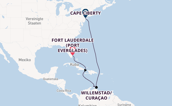 Südliche Karibik ab Fort Lauderdale (Port Everglades), USA auf der Oasis of the Seas