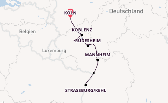 Rhein ab Köln, Deutschland auf der RHEIN SYMPHONIE