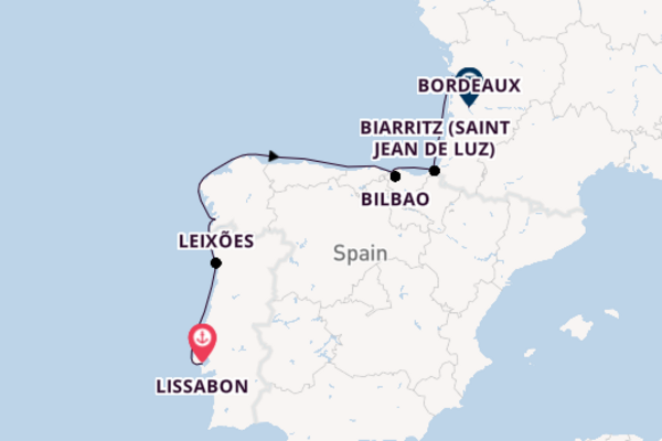 10daagse cruise naar Bilbao