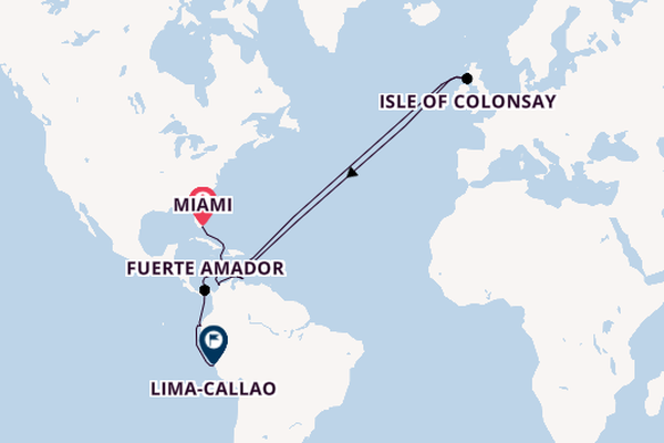 trans-Atlantisch vanaf Miami, Verenigde Staten met de Azamara Onward