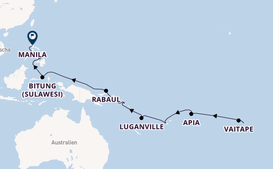 Polynesien ab Papeete (Tahiti), Französisch-Polynesien auf der VASCO DA GAMA