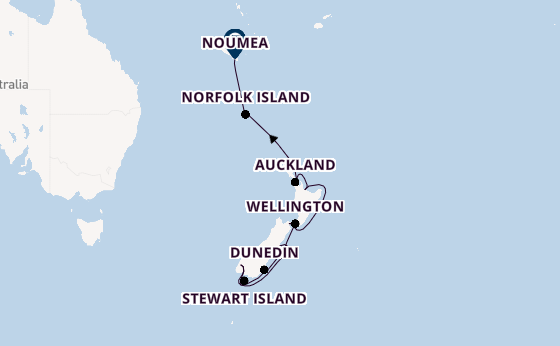 New Zealand from Christchurch (Akaroa), New Zealand with the HANSEATIC spirit