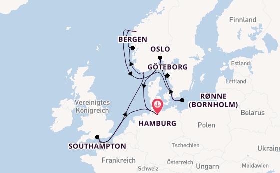 Norwegen ab Hamburg auf der EXPLORA IV