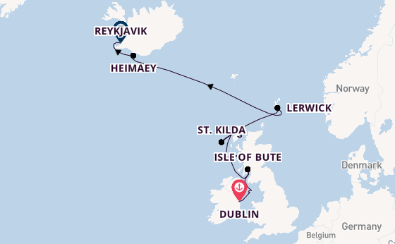 United Kingdom from Dublin, Ireland with the Seabourn Venture