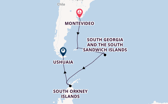 South America from Montevideo, Uruguay with the HANSEATIC spirit