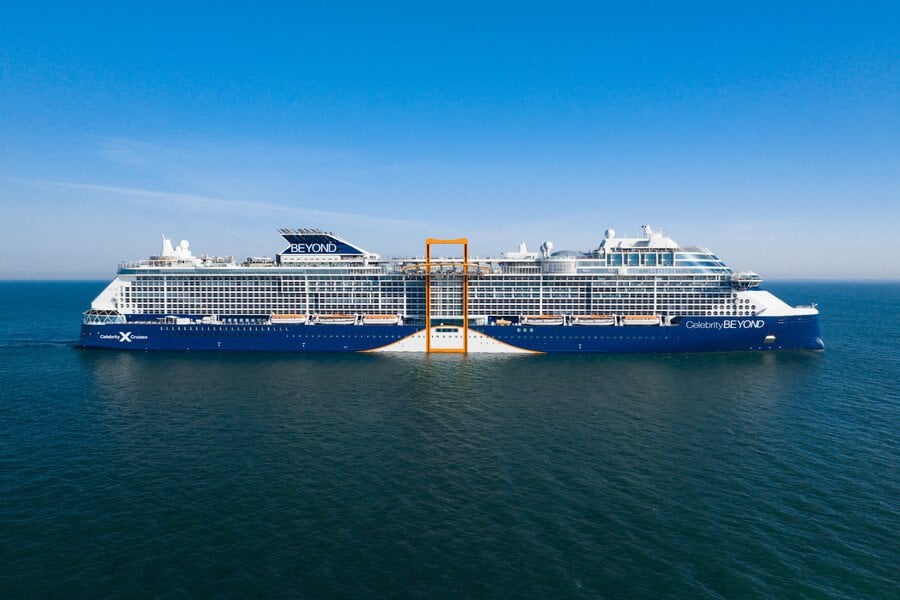 at sea