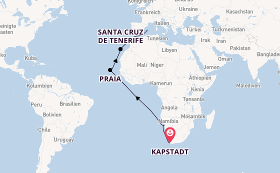 Südliches Afrika ab Kapstadt, Südafrika auf AIDAblu