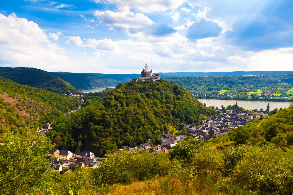 Rhein ab Frankfurt am Main, Deutschland auf der Andrea