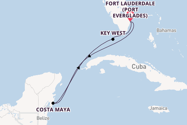 Western Caribbean from Fort Lauderdale (Port Everglades), Florida, USA with the Celebrity Summit