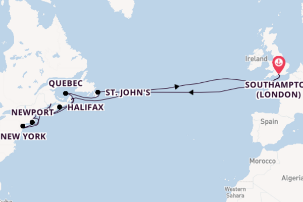 Transatlantic & Repositioning From Southampton with the Aurora