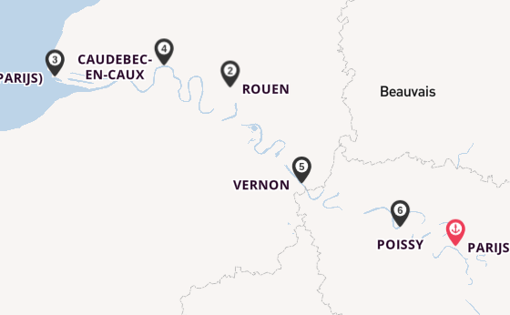 Seine vanaf Parijs, Frankrijk met de SEINE COMTESSE