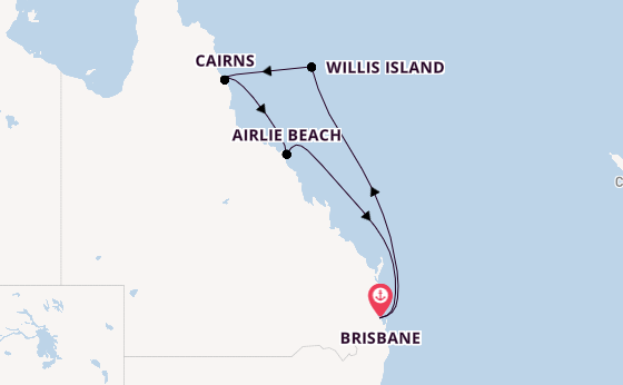 Australia from Brisbane, Australia with the Voyager of the Seas 