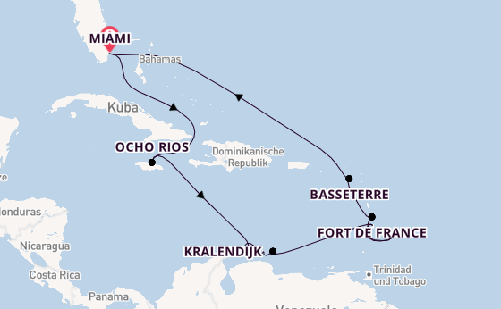 Karibik ab Miami auf der Seven Seas Grandeur